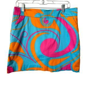Loudmouth Ladies Bright Colored Golf Skort Size 10 Dopamine Dressing Activewear